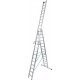 Лестница трехсекционная универсальная алюминиевая профессиональная KRAUSE STABILO 3х14 133724, 123367