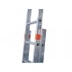 Двухсекционная алюминиевая раздвижная лестница с перекладинами KRAUSE FABILO MONTO 2х12 120922, 120557